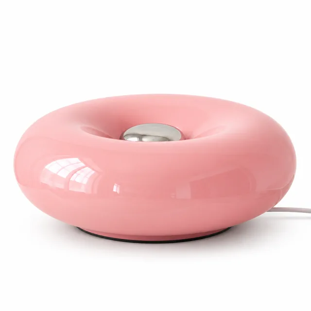 Halo Donut Table Lamp — Pink