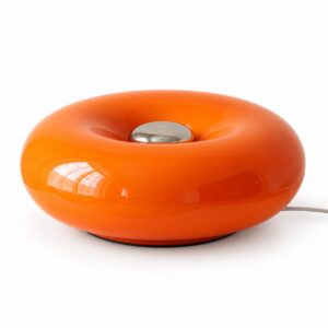 Halo Donut Table Lamp in Orange